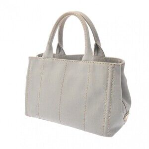 Prada Handbag Canapa Canvas Gray